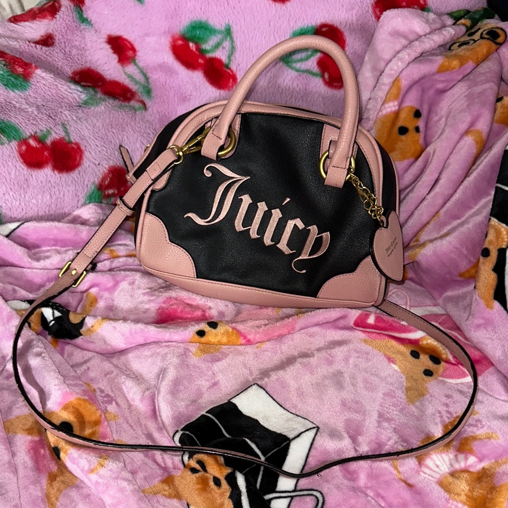Juicy Couture Black and Pink Mini Bag
